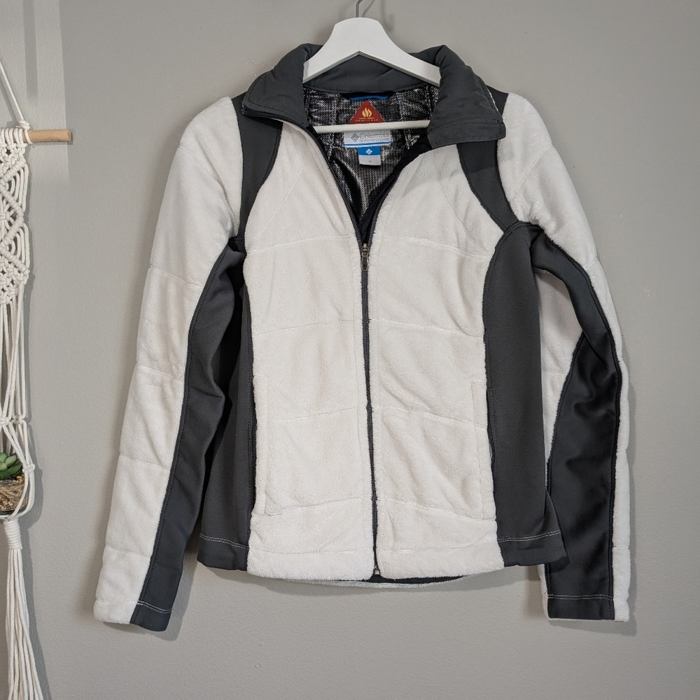 Columbia Omni Heat Fleece Athletic Outdoor Lightweight Jacket M